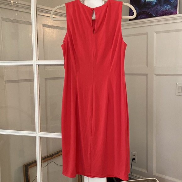 London Times Matt Jersey Coral Dress - Picture 4 of 4